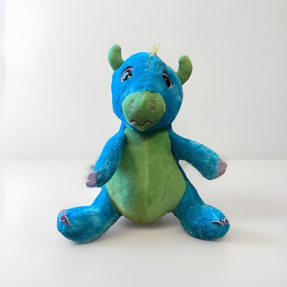 2019 MVP Dragon Blue‎ Green Wings Purple Stuffed Animal 9"